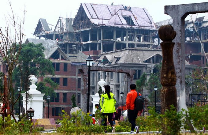 Đại công trường ở thị trấn nghỉ dưỡng Tam Đảo